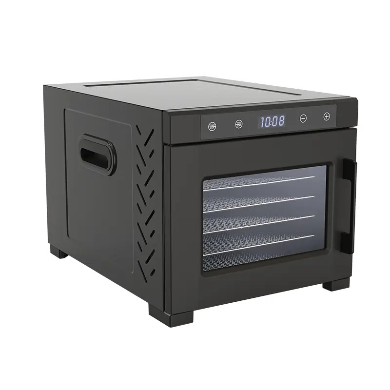 Professional Home Countertop Digital Stainless Steel 6 Trays Food Fruit Veggie Dehydrating Dryer Machine Dehydrates