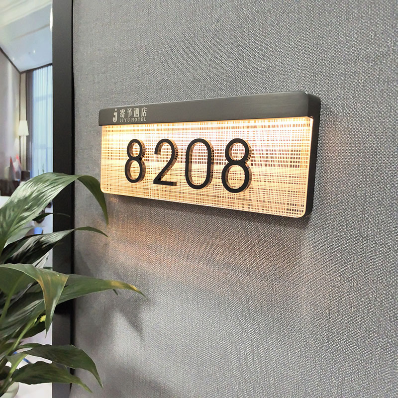 Hotel Digital Doorplate with Room Number LED Sign