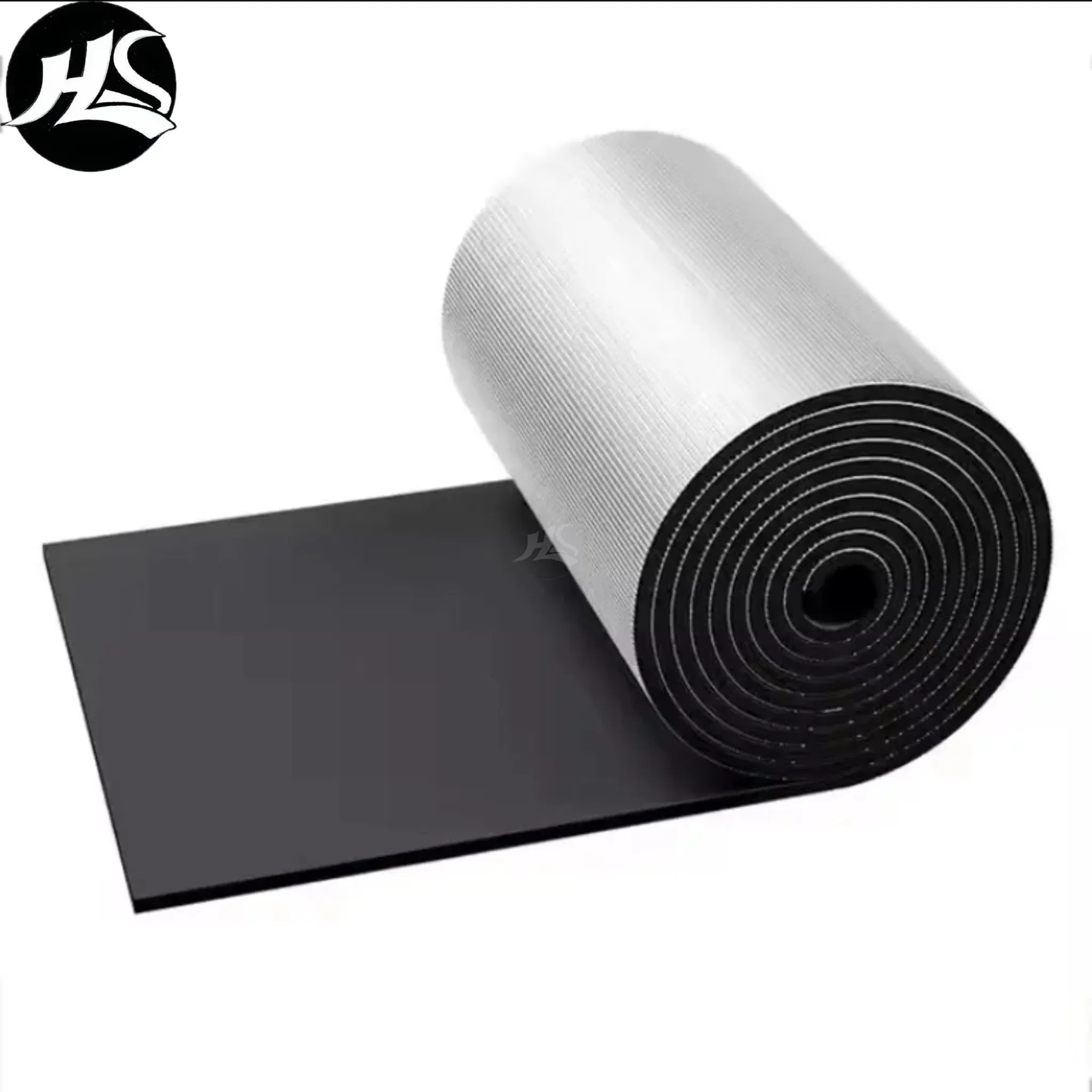 Rubber and Plastic Insulation Board Nitrile Rubber/PVC Customized Aluminum Foil Self-Adhesive Foam Roll Insulation Material