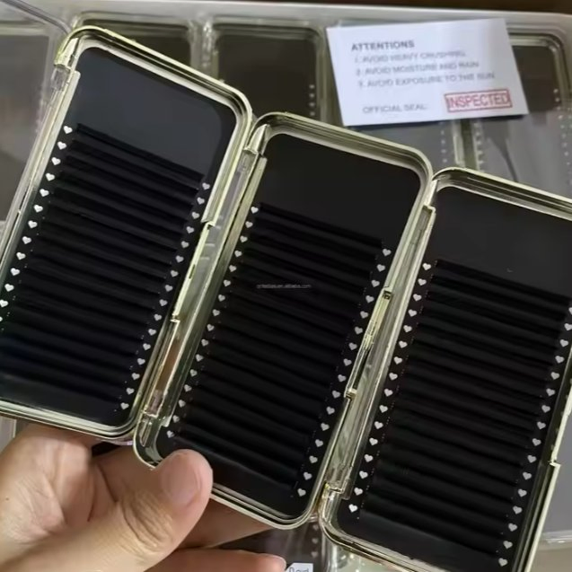 New Eyelash Individual Eyelash Matte Black Siberian Las Extension Supplies Private Label Russian Volume Lash Extensions Trays