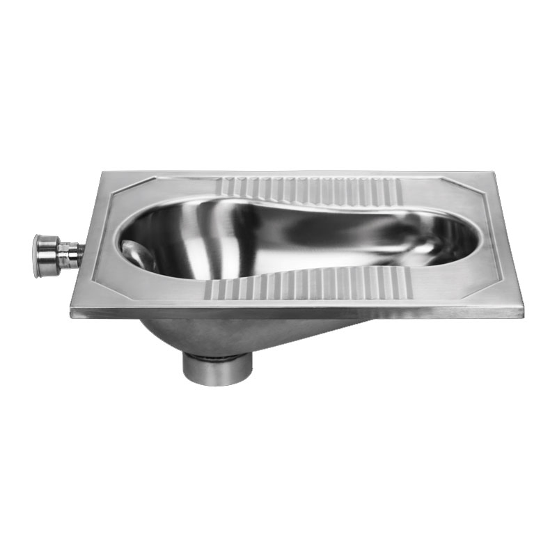 Commercial Public Toilet Stainless Steel Squat Pan Anti Corrosion Heavy Duty Bathroom Fixture Wholesale