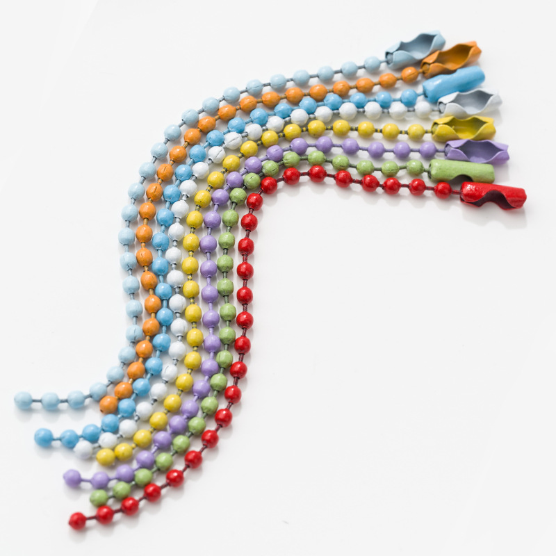 Stainless Steel Titanium Steel Bead Chain DIY Jewelry Pendant Tag Necklace Accessories