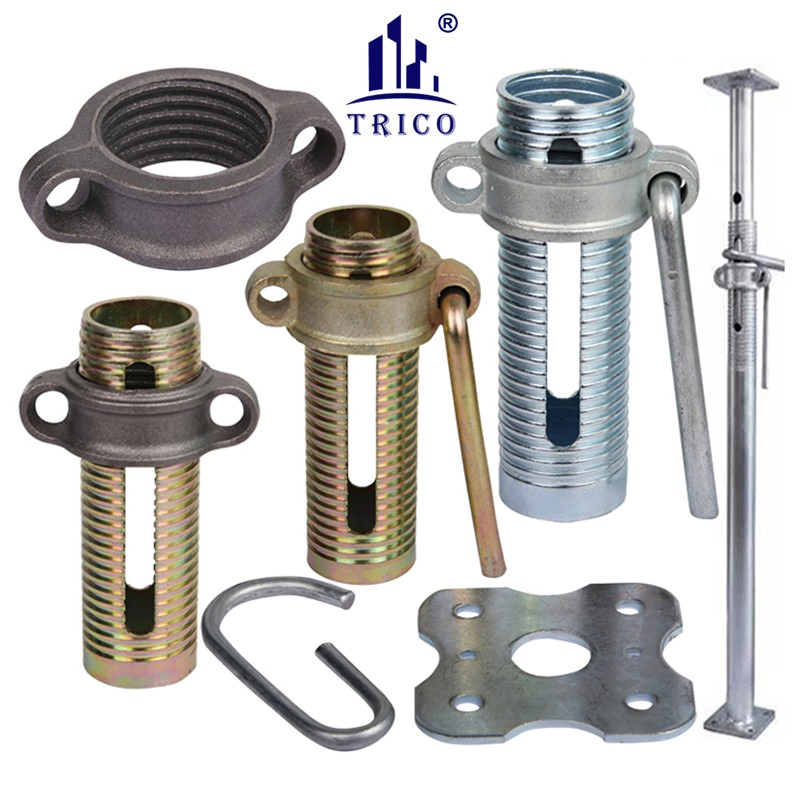Factory Galvanized Steel Scaffolding Prop Sleeve with Prop Nut