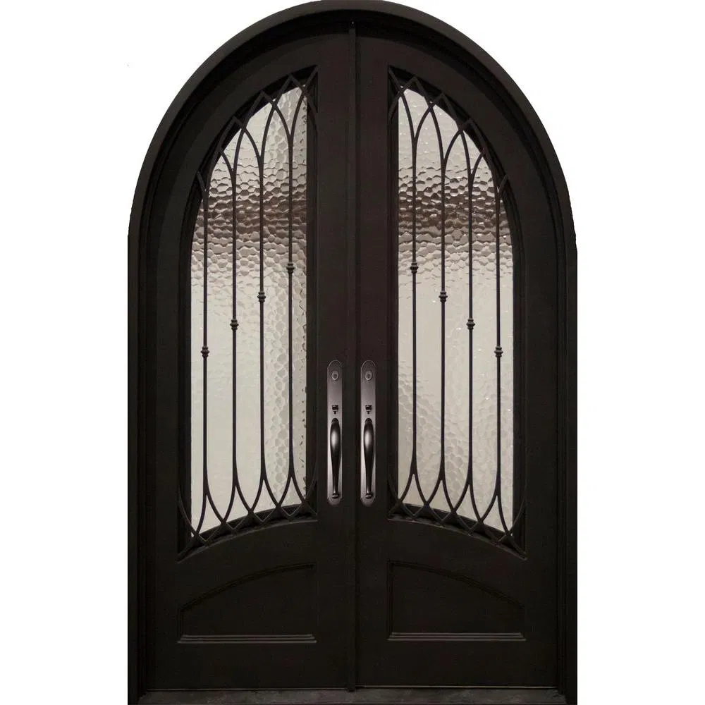 High Quality Security and Decoction Exterior Wrought Iron Door