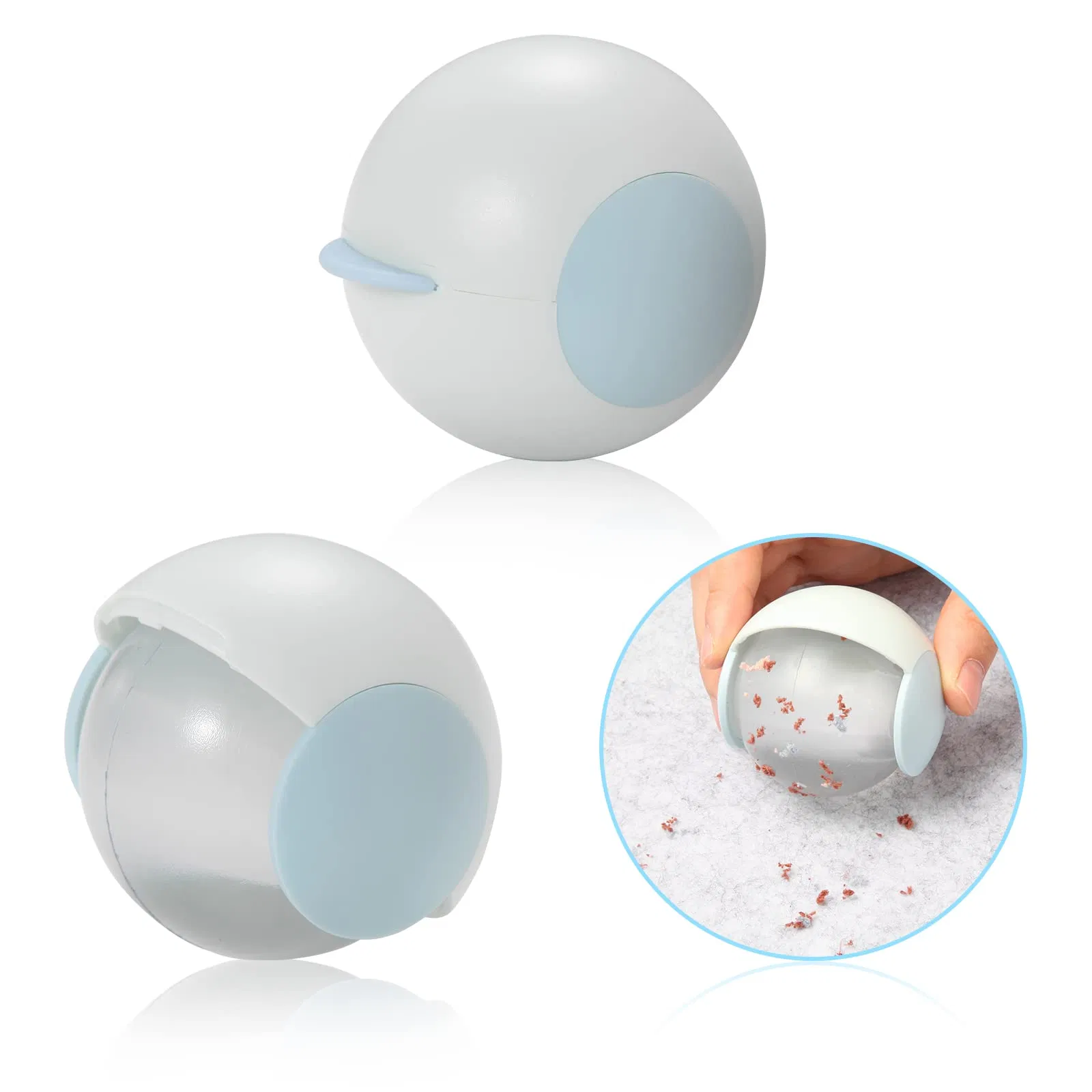 Dust-Proof Reusable Sticky Tool Potable Travel Lint Pet Hair Remover Ball Roller