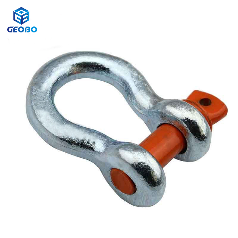 Us Type Red Screw Safety Lifting Screw Pin Anchor Bow Shackle Anchors