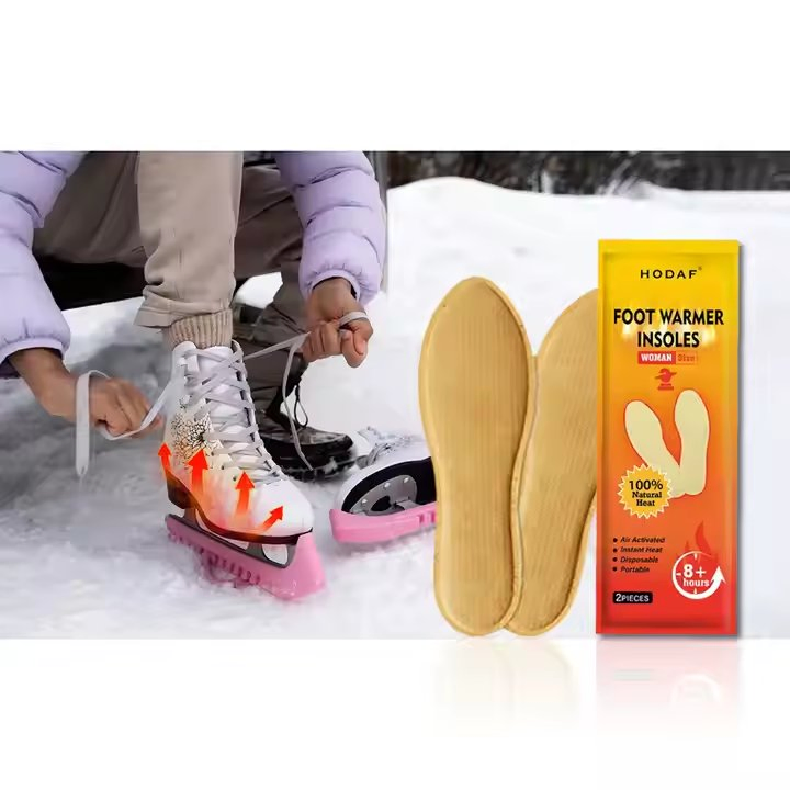 Heated Warmer Pad Shoes Foot Heat Patch Insole Feet Warm Winter Products