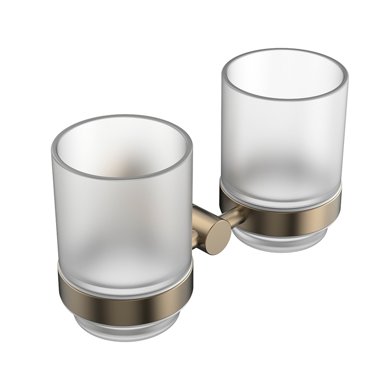 Держатель для стаканов с двумя стаканами, кофейный