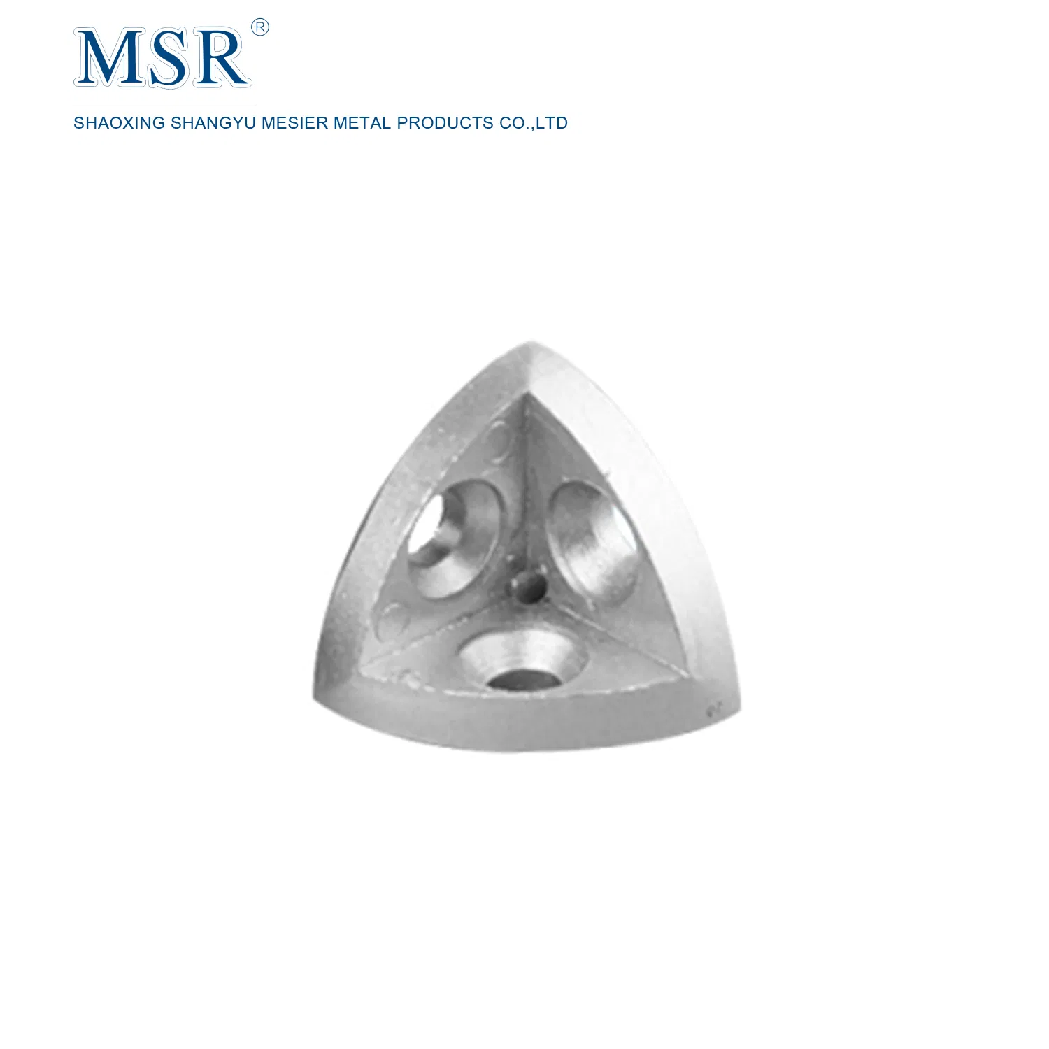 Угловой кронштейн 3-в-1 из цинка для алюминиевого профиля 20R