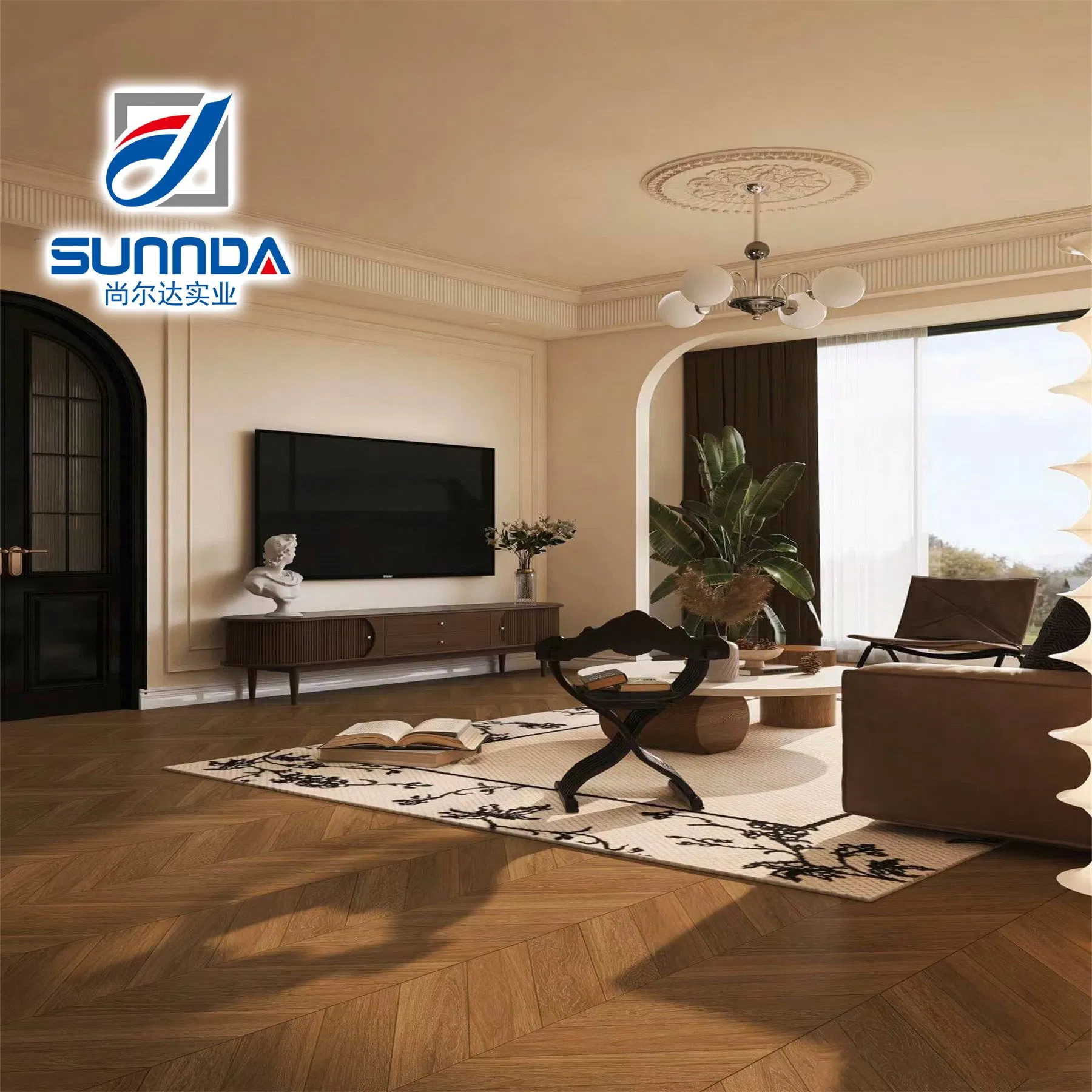 Wooden Texture Porcelain Floor Wall Tiles with Matte Anti Slippery Various Sizes Foshan
