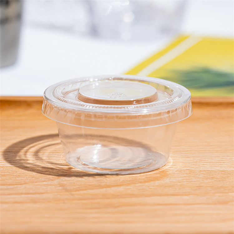 Чашка пластиковая одноразовая 2oz с крышкой