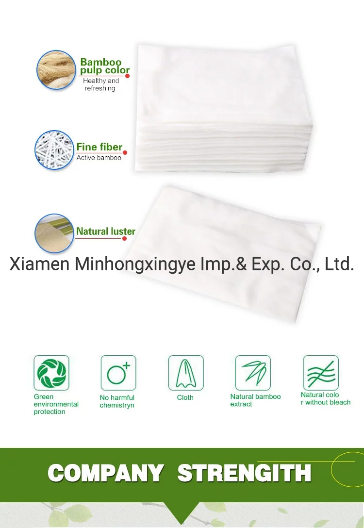 100% Bamboo Fiber Biodegradable Wholesale Organic Antibacterial Baby Wipes