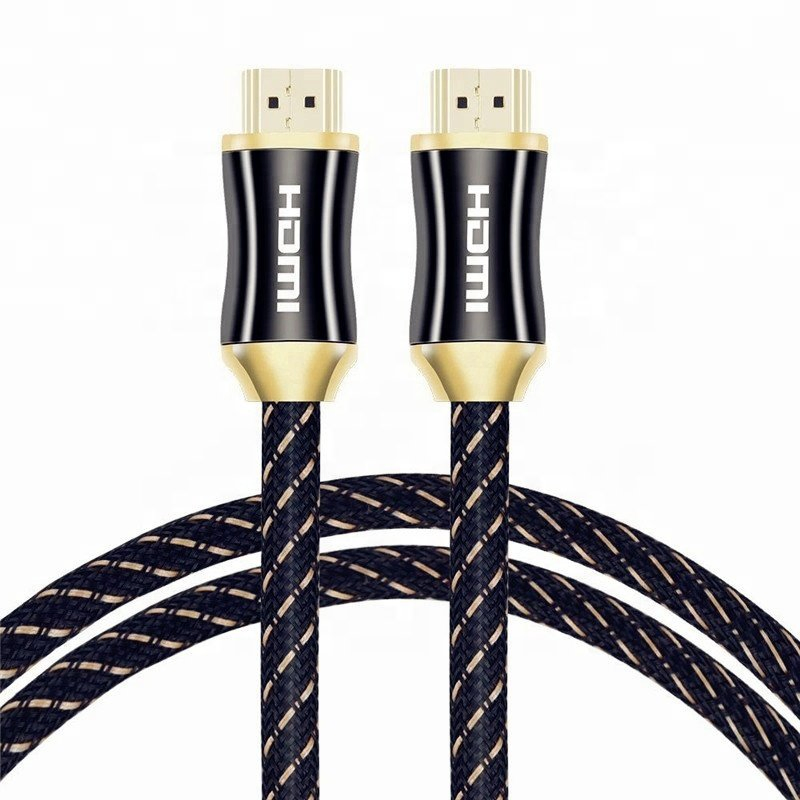 High speed 4K 3D nylon braid high quality 1080P/2160P HDMI cable for HDTV/laptop computer