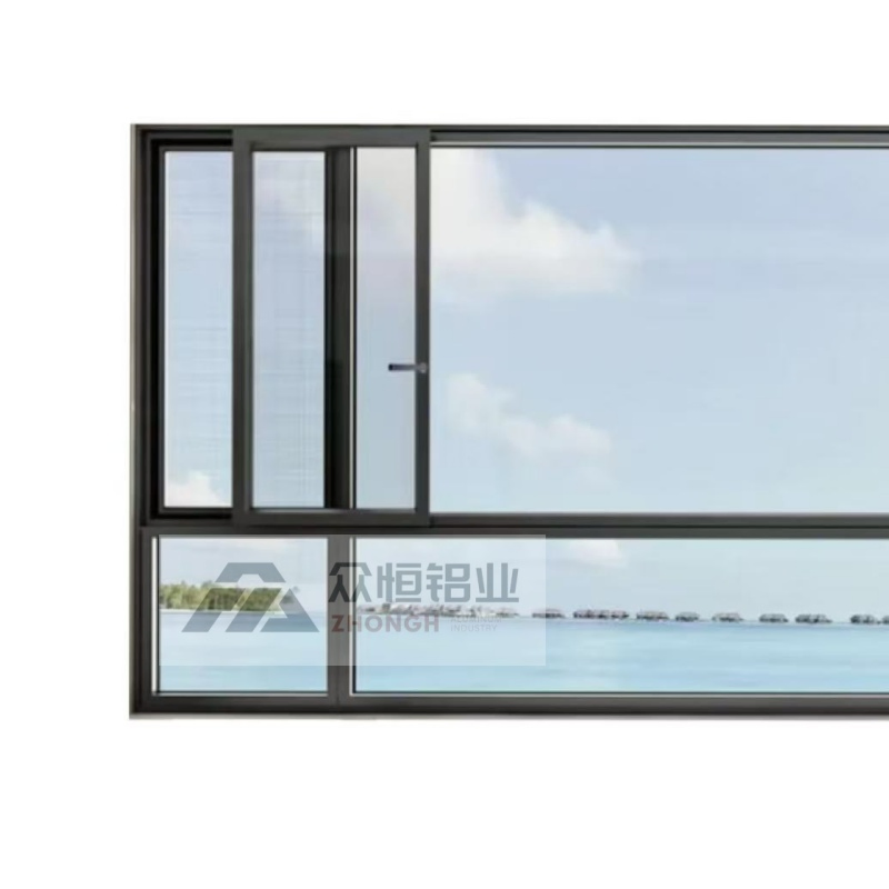 Алюминиевые раздвижные окна с энергосберегающим стеклопакетом