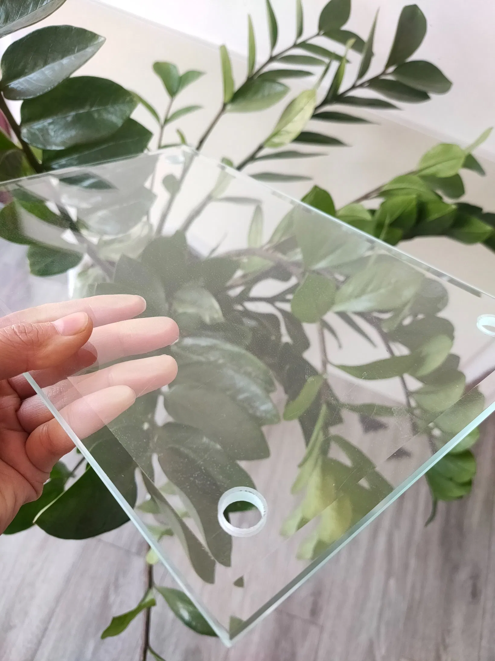 Clear Float High Pressure Borosilicate Glass Fire and Heat Resistance Solid Structure