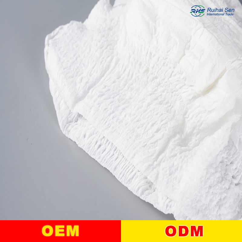 Superior Quality Disposable Elderly Incontinence Breathable High Absorption Printed Biodegradable Adult Diaper