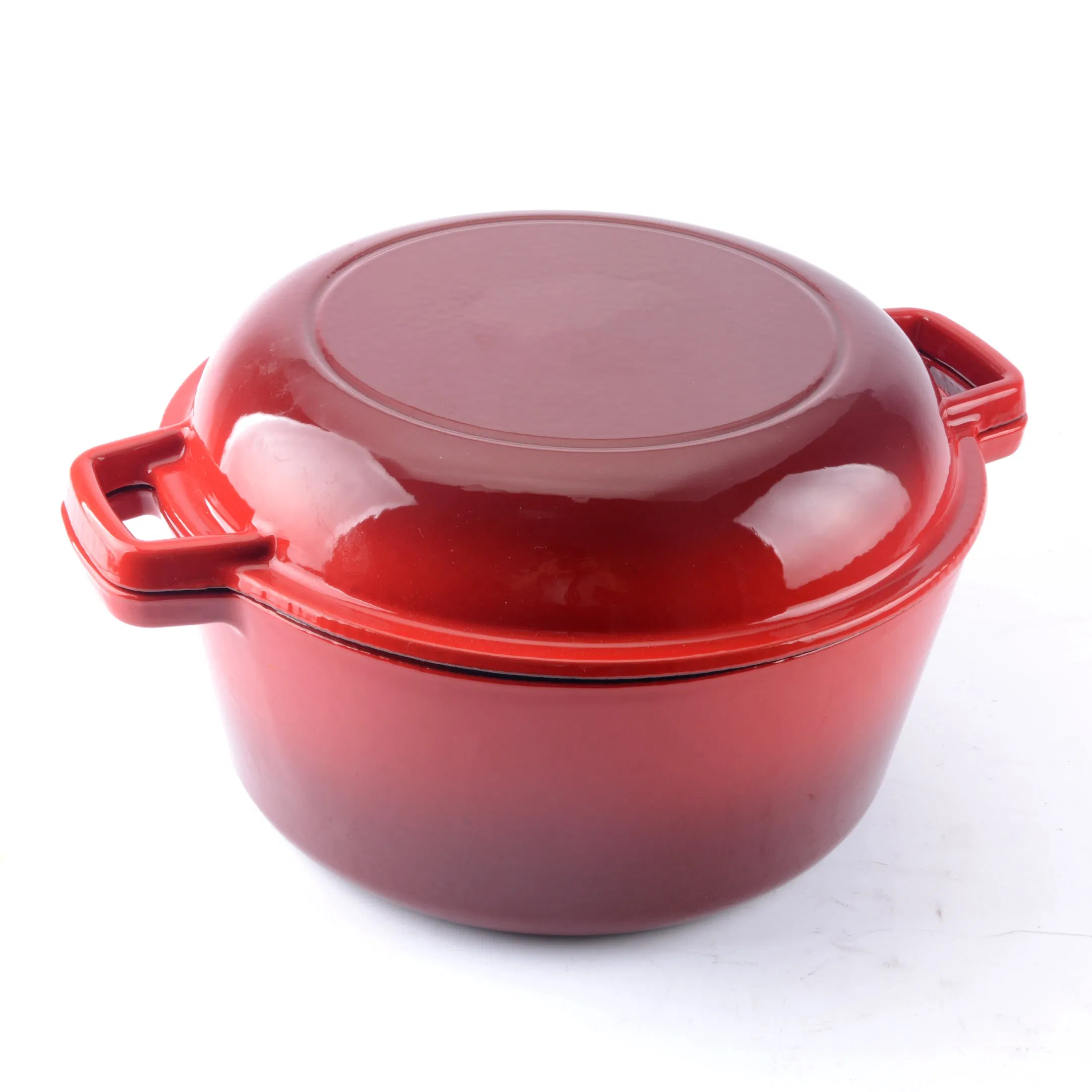 Чугунная эмалированная утятница 2 в 1 с логотипом