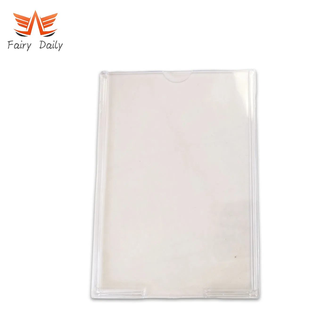 Vertical Plastic ID Name Business Working Badge Clear Card Holder