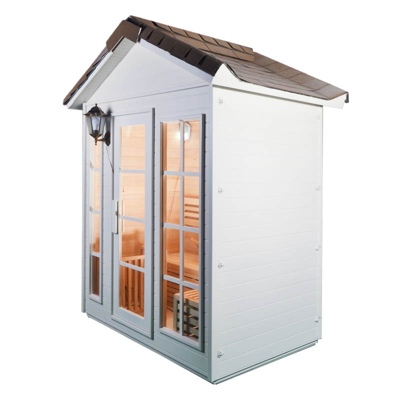 Сауна-бочка для дома и улицы из дерева