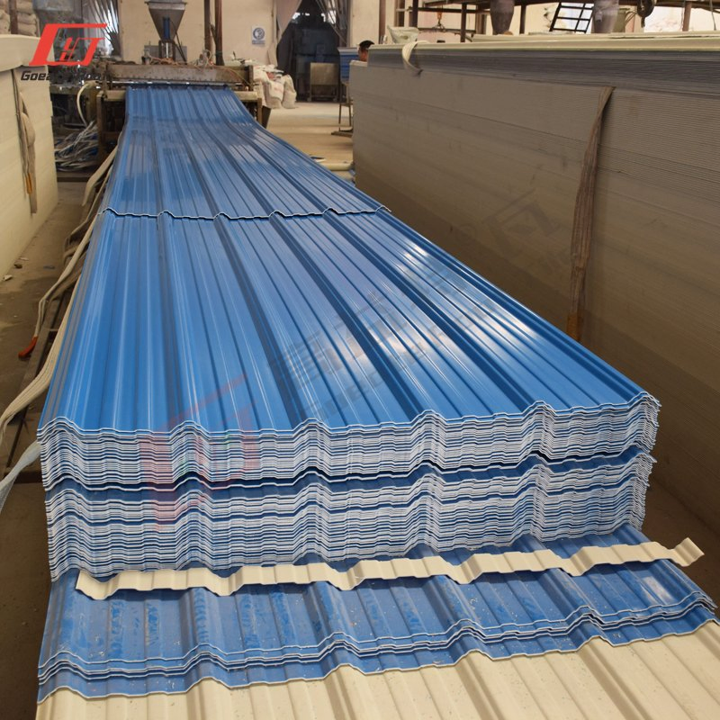 Factory Direct UPVC Plastic Extrusion Forming Wave Roofing Shed