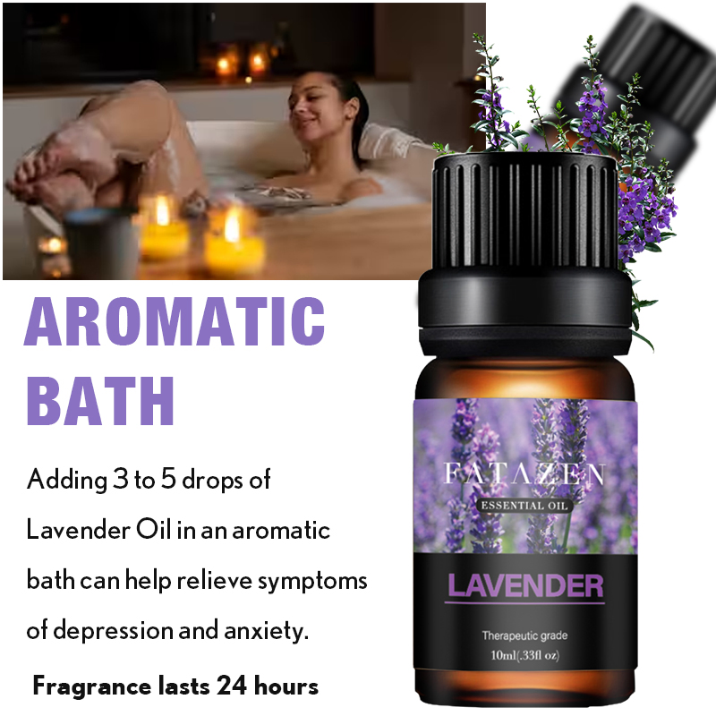 Natural Organic Soothe Muscles Eliminate Physical Fatigue Lavender Body Friction Essential Oil