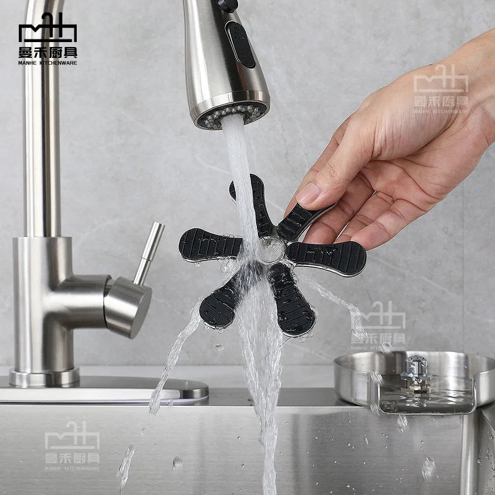 Golden Stainless Steel Kitchen Glass Cup Rinser Automatic Bottle Cleaning Washer for Sink