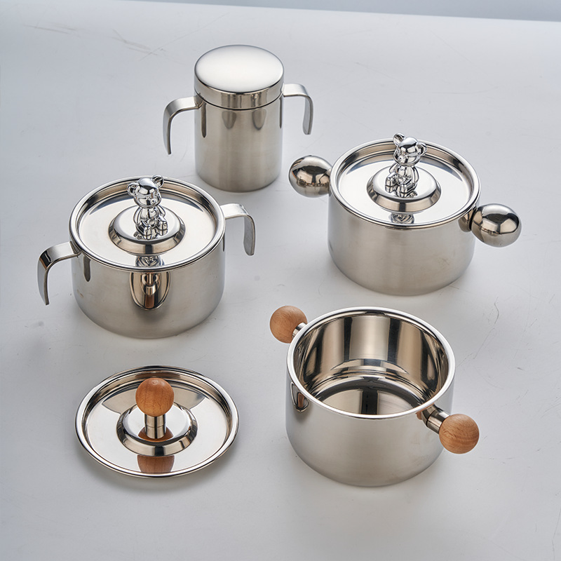 316 Stainless Steel Kids Bowl Double-Layer Insulated & Drop-Proof Safe for Home Use