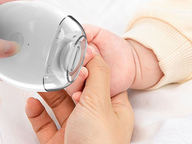 Cross-Border Baby Electric Nail Polisher & Anti-Pinch Clipper Set