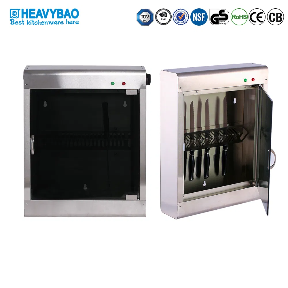 Heavybao Restaurant Knife UV Sterilization Cabinet with Fence Rack