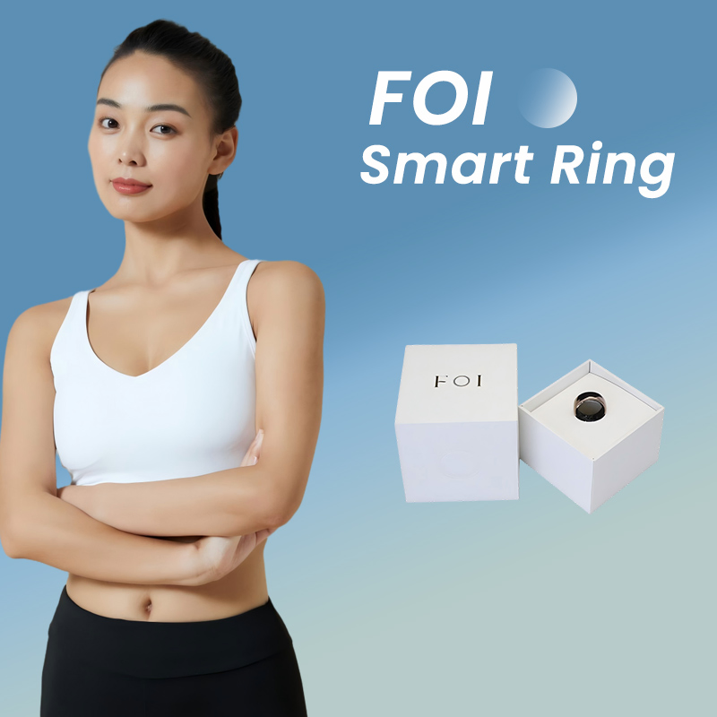 Bluetooth Fitness Tracker Pedometer Sleep Data APP Control Waterproof Smart Ring for Men Women