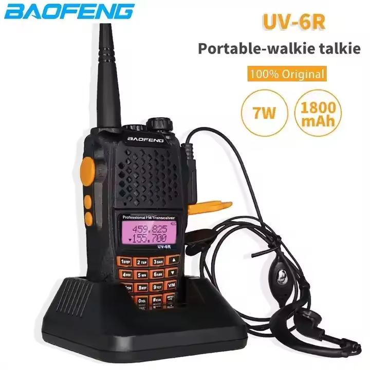 Радиостанция Baofeng UV-6R, 8 км, 7 Вт, двойной диапазон