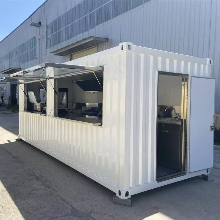 Flat Pack Container House Fast Food Kiosk Container Booth and Shop