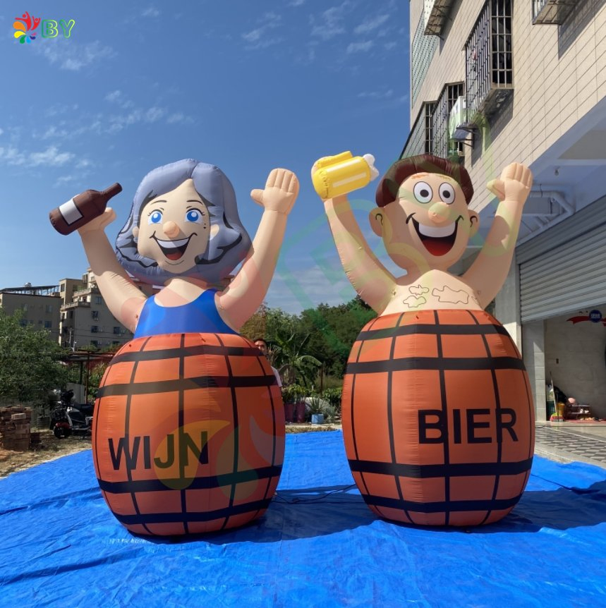 Inflatable Abraham and Sarah Balloon with Beer Glass