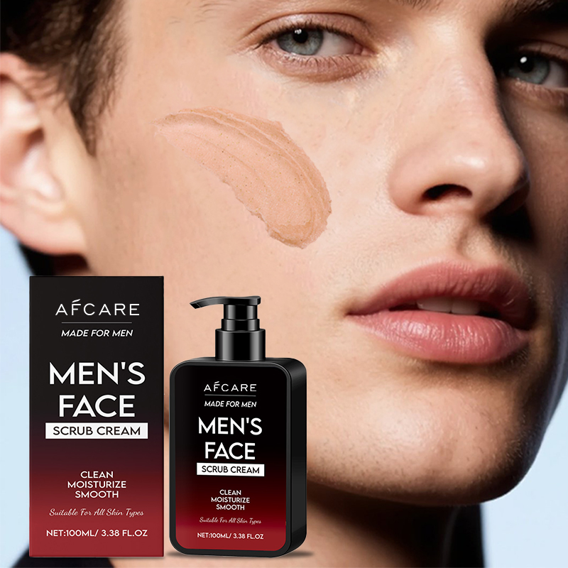 Custom Oil-Control Men Facial Scrub with Green Tea and Jojoba Oil