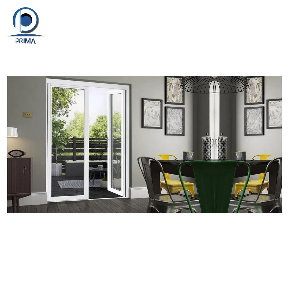UPVC Doors Wholsale USA European Certificated UPVC Patio Insulated Glass Door