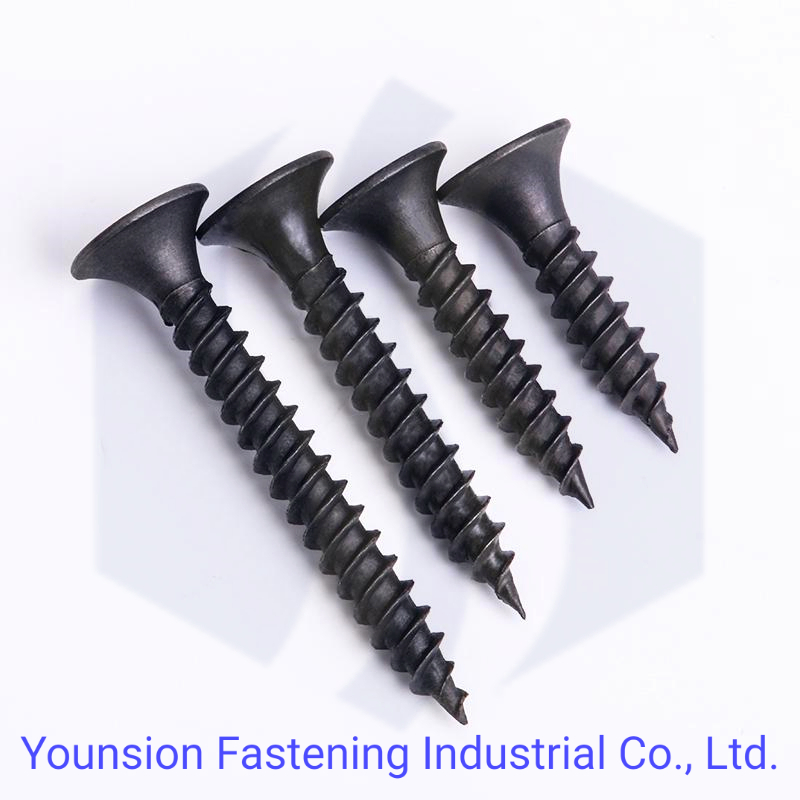 C1022A Bugle Head Coarse Thread Dry Wall Self Tapping Grey Black Phosphated Gypsum Metal Drywall Screw