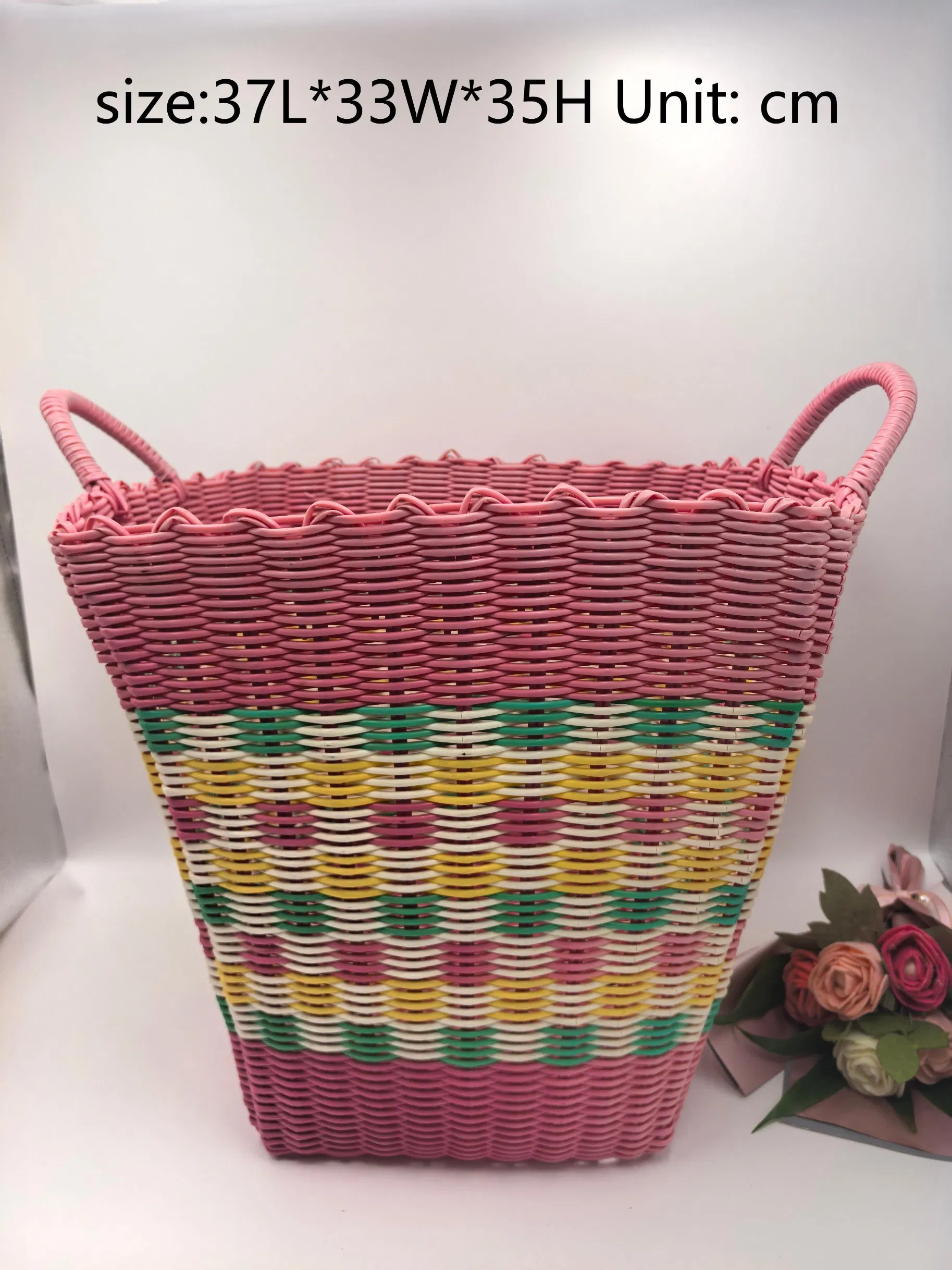Household Hand-Woven Storage Basket Laundry Basket