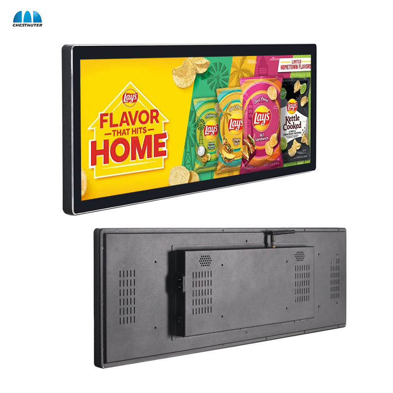 23.6 Inch LCD Stretched Advertising Display Shelf Product Promotion Banner Screen