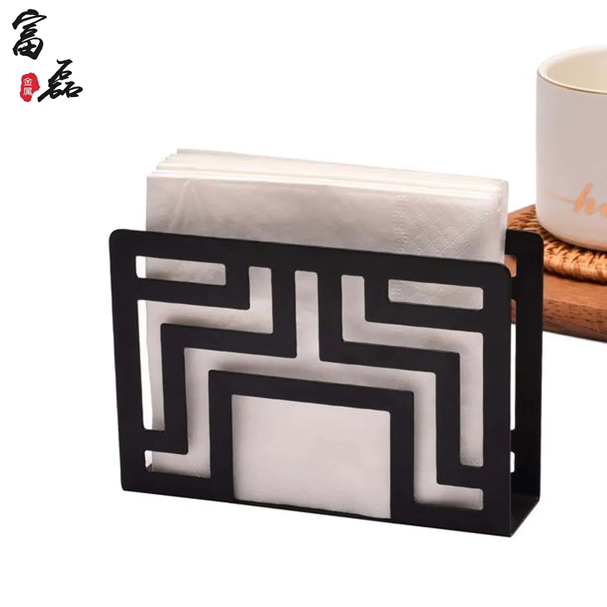Stylish Napkin Holder with Premium Satin Coated Design