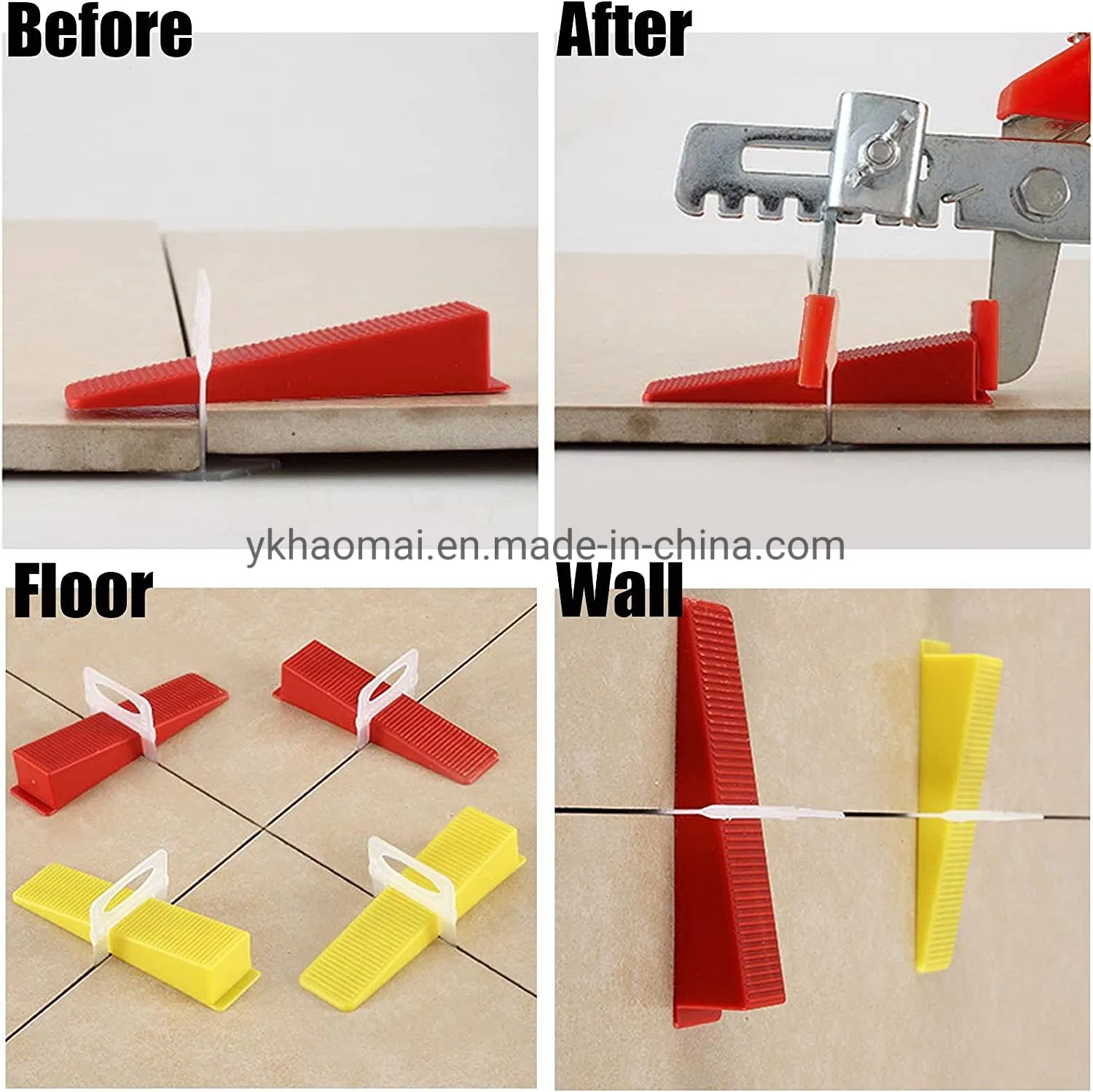 Newest Good Selling Tile Leveler 1.0mm/1.5mm/2.0mm/3mm Quick Installation Clip Plastic Spacer Tile Leveling System