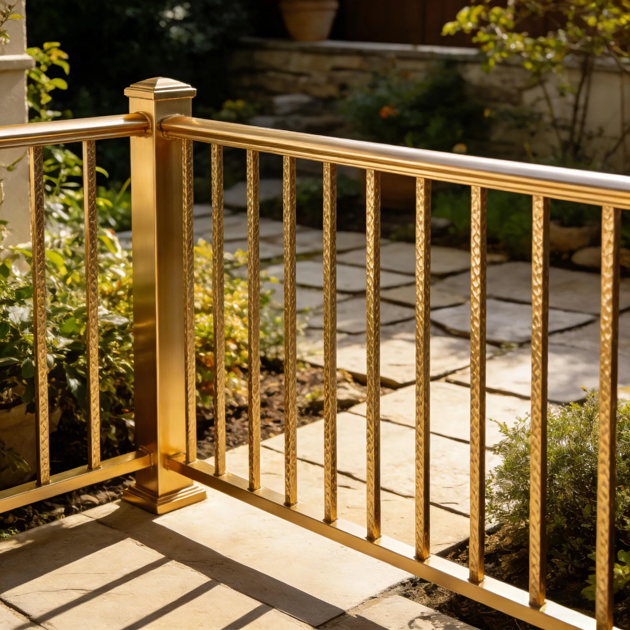 Chic Aluminum Alloy Railing with Modern Design and Custom Colors