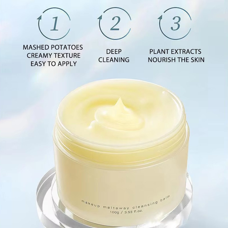 Wholesale Private Label Natural Organic Gentle Melting Makeup Removing Face Cleansing Cream Remover Balm Customized