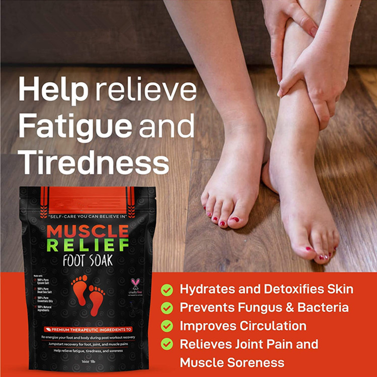 OEM Foot Soak with Epsom Salt for Soothe Foot Aches & Muscle Pain