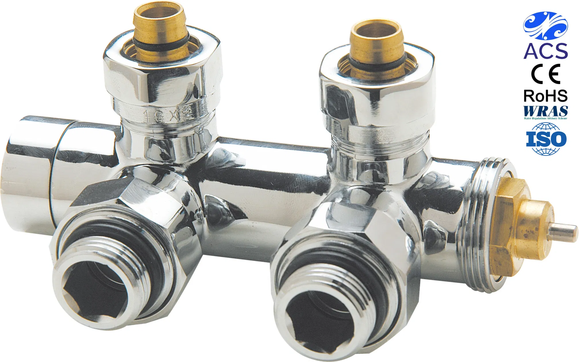 Polished Chrome Plated Euronus Angle Mono Block Valve