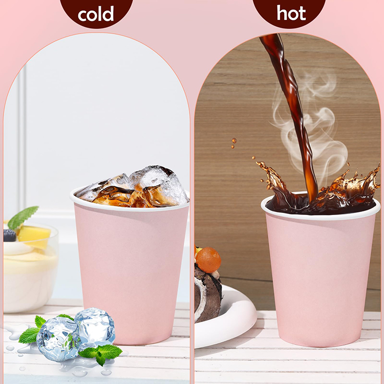 Ice-Cream Paper Cup PE Single Walls Packaging Ice-Cream Cup Containers with Lid.