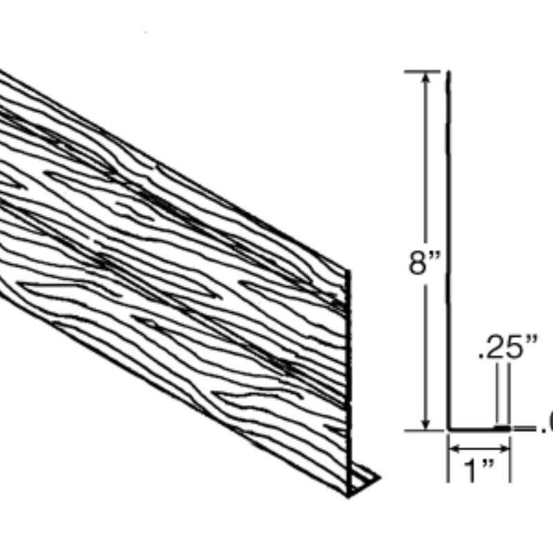 10" Woodgrain Smooth Fascia 10foot Long Aluminum for USA