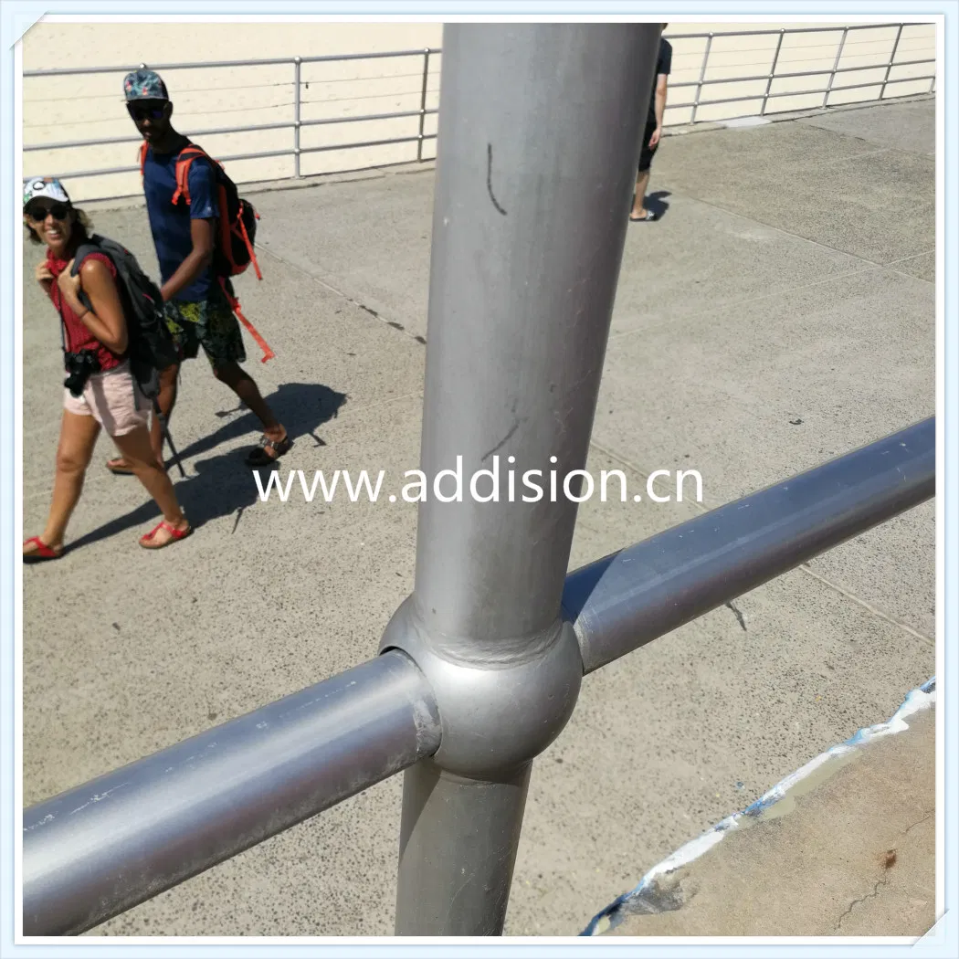 Handrail Stanchion Components, Ball Tube Stanchion System, Galvanised Handrail Standards