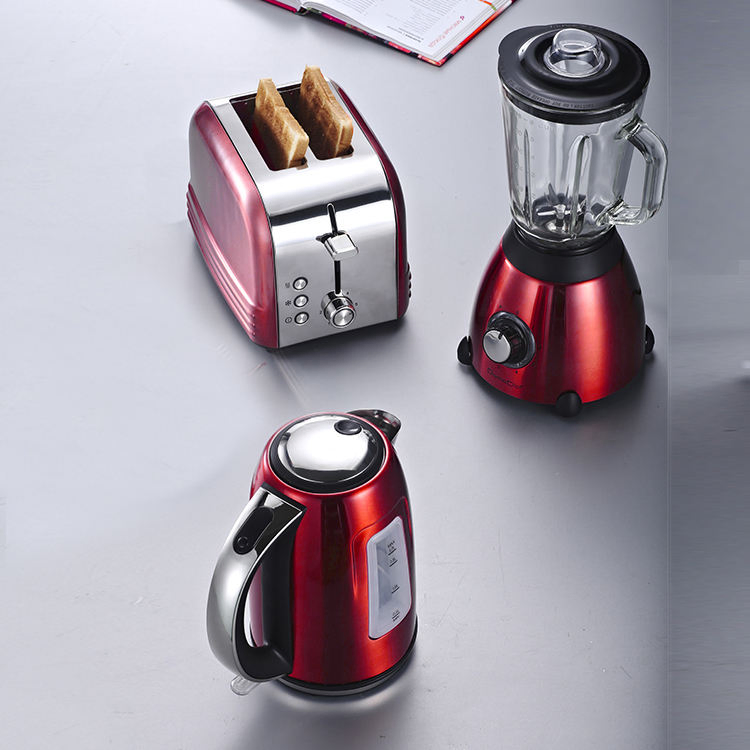 Toaster Kettle and Blender Set Kitchen Appliances Bread Toaster Electric Kettle Blender