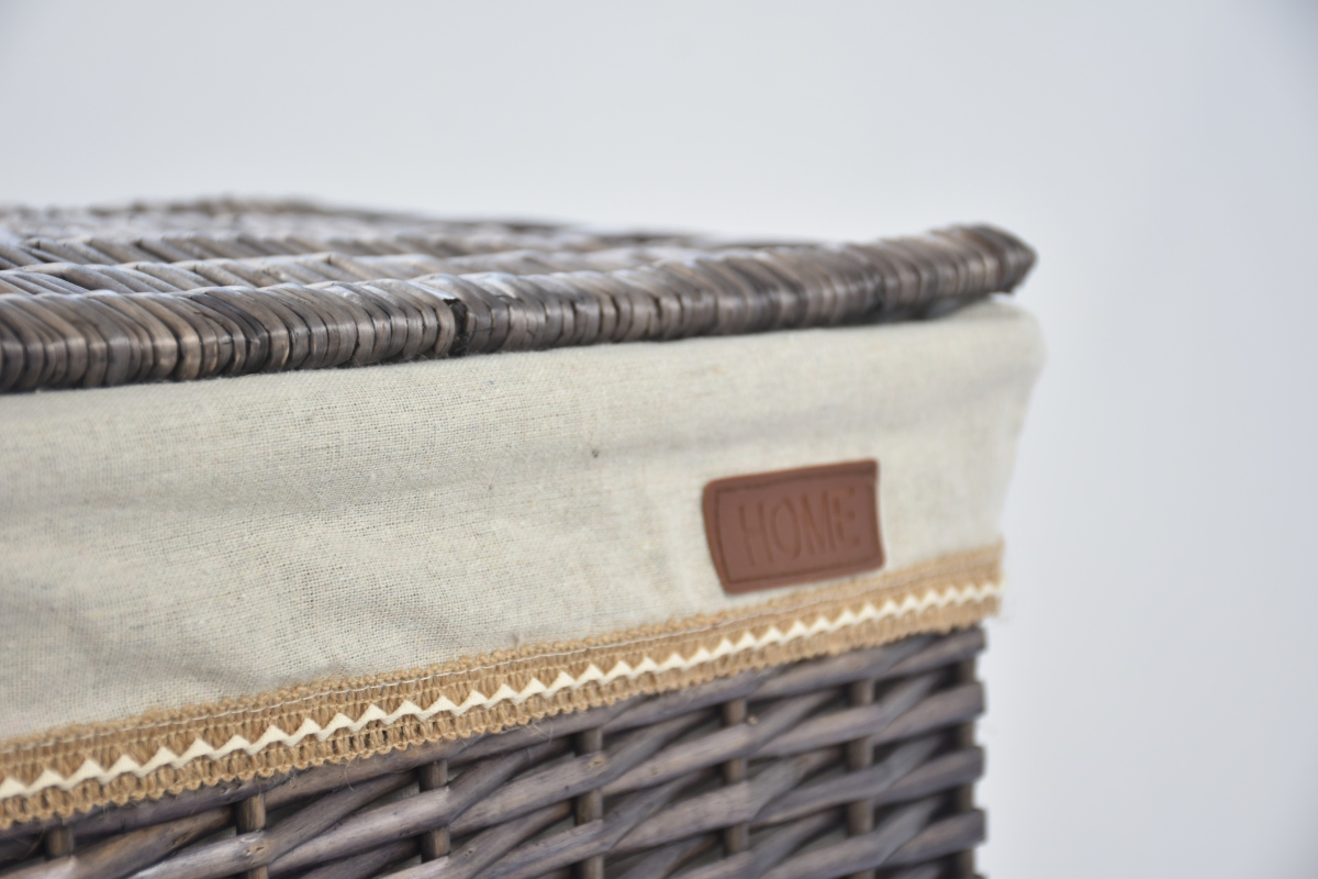 Best Selling Willow Laundry Basket Home Storage Box Eco Friendly Hamper