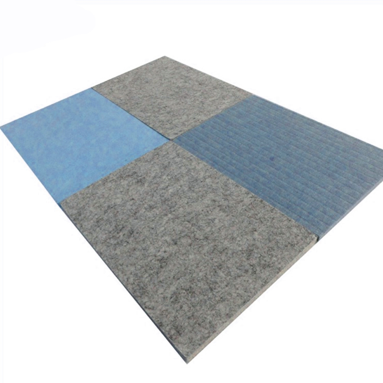 Superior Acoustic Polyester Fiber Wall Panel Black Fiberglass Ceiling Panel - Cinema Sound Absorption